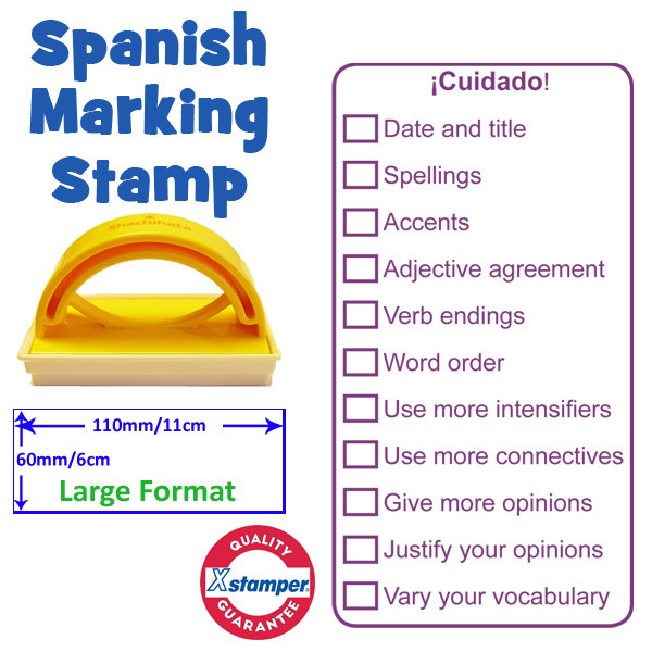 School Stamps Large Format Language Teacher Stamps