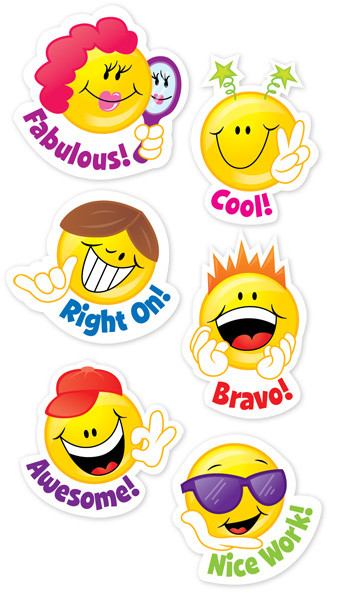Smiley Faces Teachers Reward Stickers