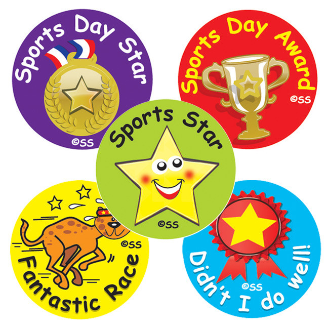 Teacher Resources | Sports Day Reward Stickers. Free Delivery