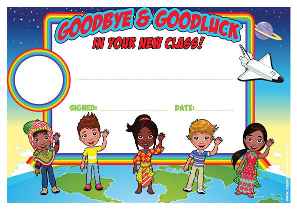 Personalised Certificates for Schools | Goodbye & Goodluck in Your New