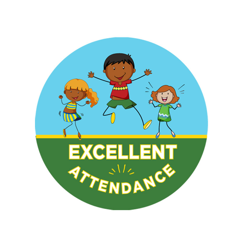 Teacher Stickers | Excellent Attendance Fun Kids Design School Stickers ...