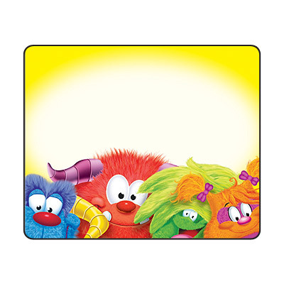 name label stickers cute monster furry friends name or resource tags