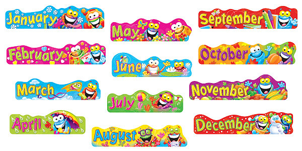 Classroom Calendar Resources | Frogtastic Monthly Headers. Free Delivery
