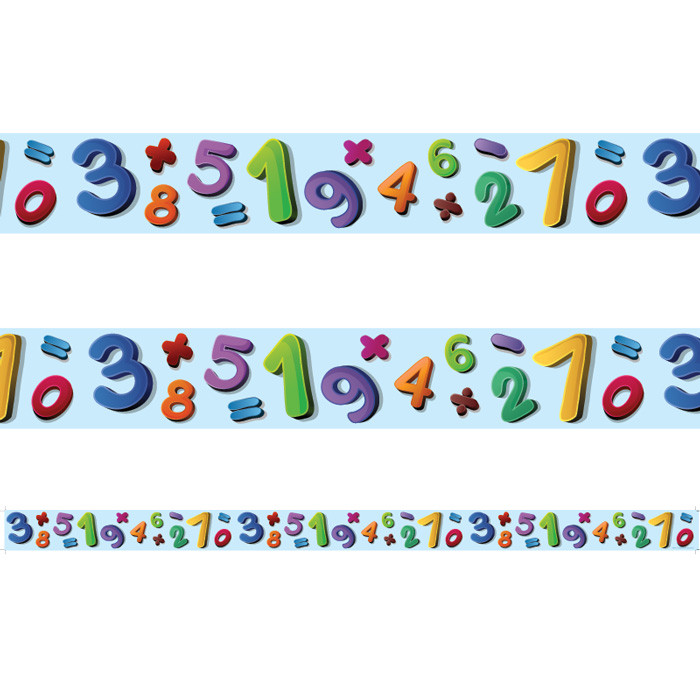 Classroom Display Borders | Maths Number Jumble 12m Borders/Trimmers ...