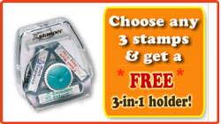 Free Self-inking Stamper Holder