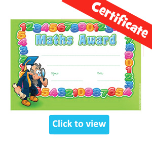 Maths Certificate Awards for Kids