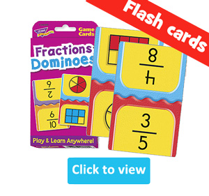 Fractions Flash Cards 