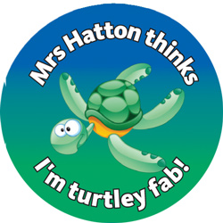 Turtle - Personalised Reward Sticker