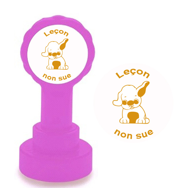 New French marking stamp -Leçon non sue