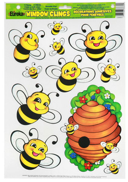 Bee window clings