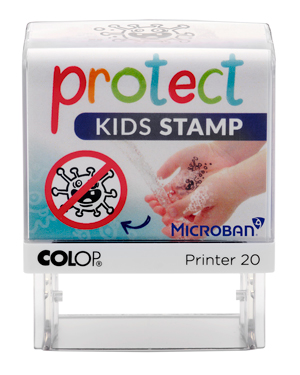 Stop Corona Spreading Protect Kids Stamp Solution