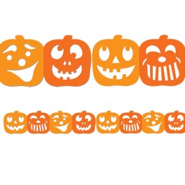 Halloween Pumpkin Lantern Borders