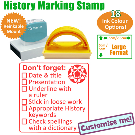 History Checklist Marking Teacher Stamp