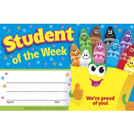 Student of the Week Trend Certificate