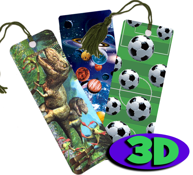 Perfect low cost end of term gifts - 3D bookmarks