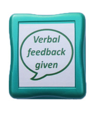 Value Teacher Stamps - Verbal feedback given