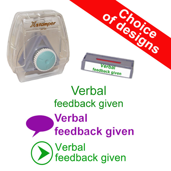 Teacher marking stamp - Verbal Feedback