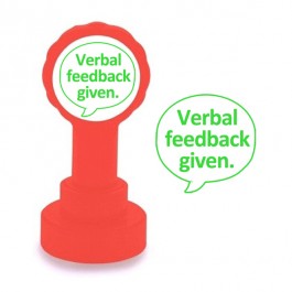 Verbal feedback given. 