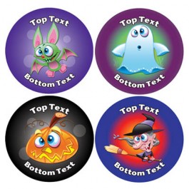 Halloween Design Personalised Stickers