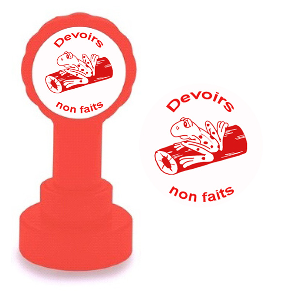 New French marking stamp -Devoirs non faits