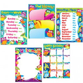 Owl Design Classroom Poster Set