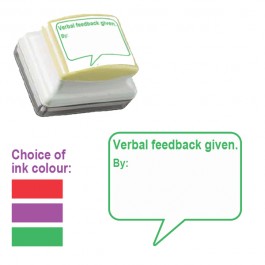 Verbal feedback given. By: Stamps for Teachers